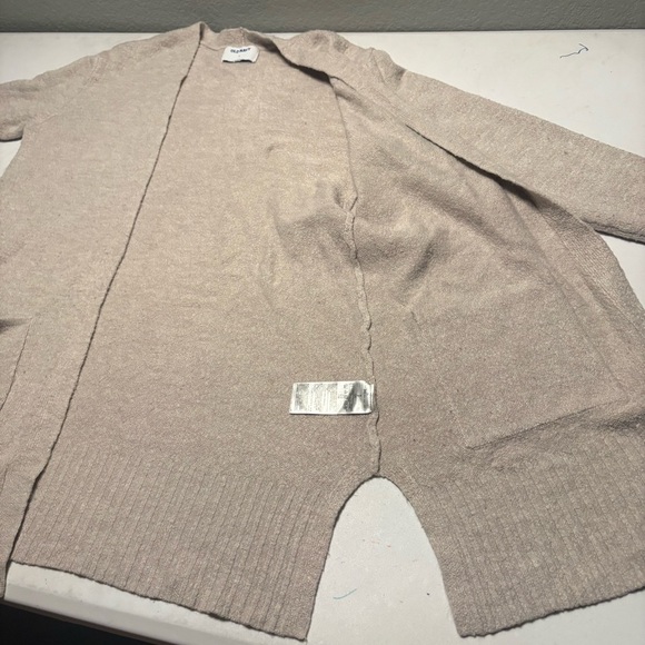 Old Navy Light Tan Open Front Cardigan - Picture 6 of 8